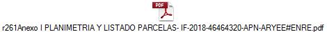 r261Anexo I PLANIMETRIA Y LISTADO PARCELAS- IF-2018-46464320-APN-ARYEE#ENRE.pdf